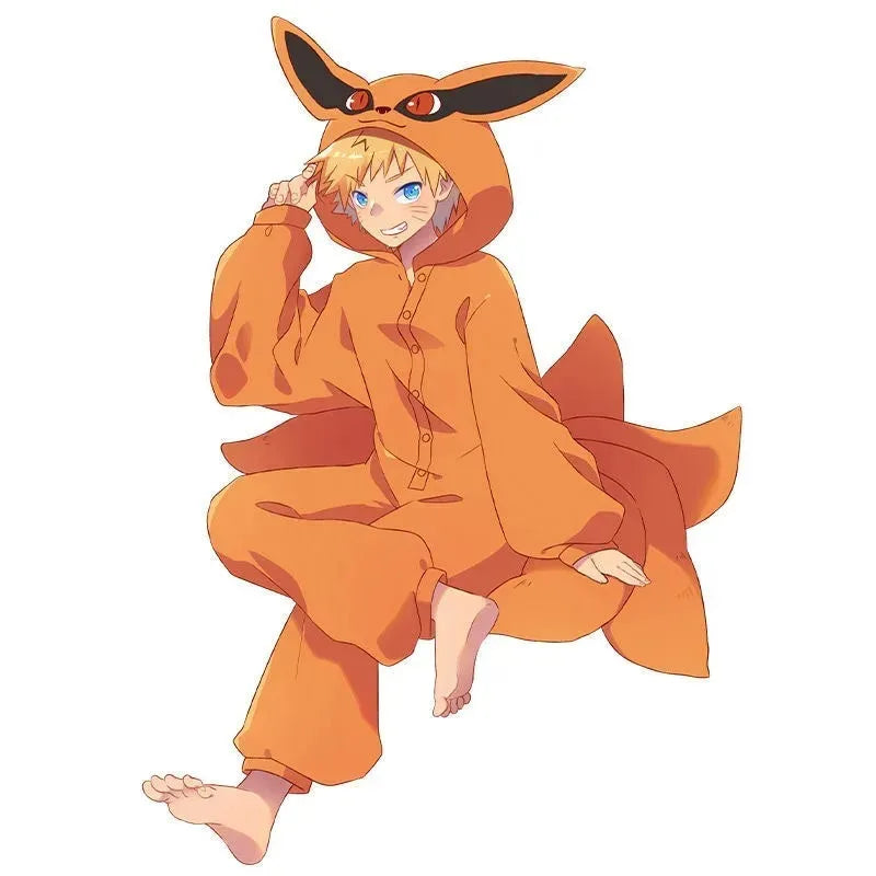 Kurama Onesie – Pijama Kigurumi Zorro Ninja Flanela